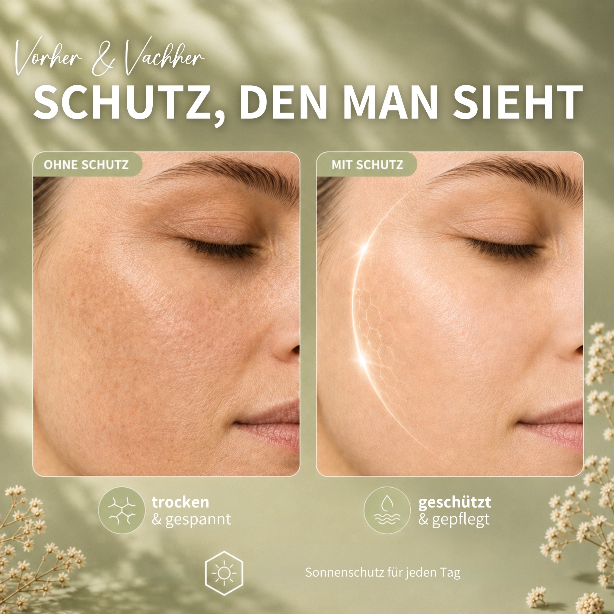 Sun Care Set: Sun Balm Lippenpflege, Hive Protect Gesichtscreme/Sonnencreme + Sonnenspray & After-Sun, LSF 30 & LSF 50+