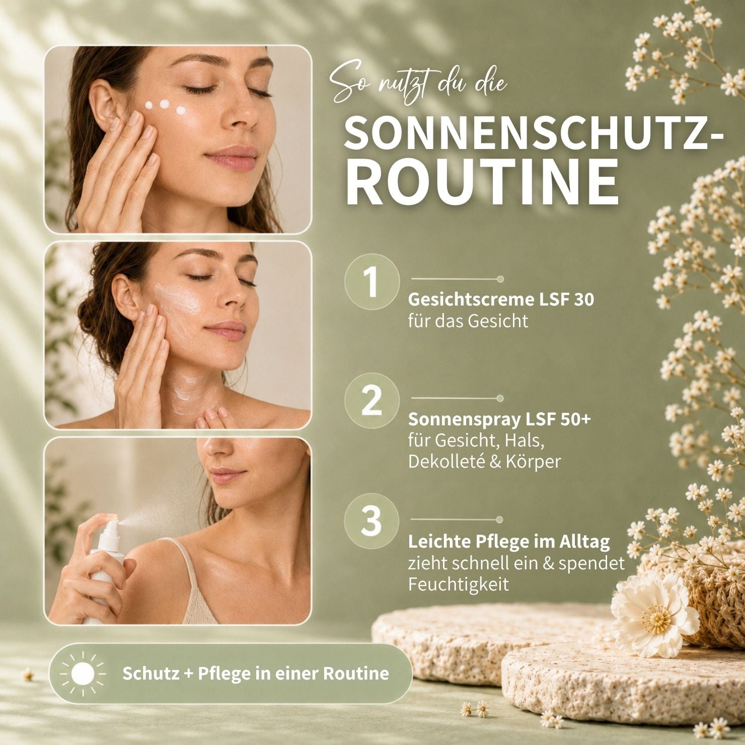 Sonnenschutz Set: Hive Protect Sonnenspray LSF 50+ & Hive Protect LSF 30