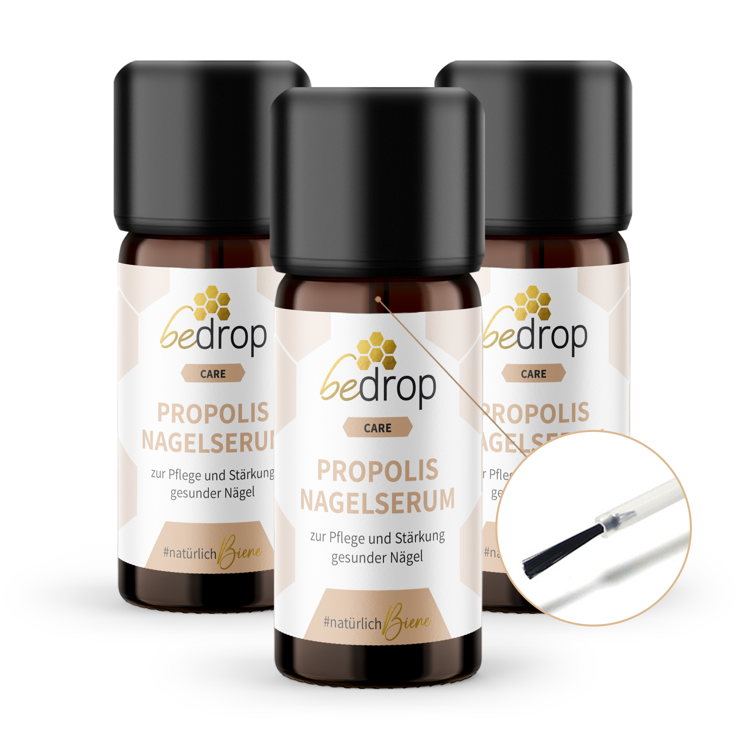 Vorteilsset: 3x Propolis Nagelserum - Nagelpflege mit hochdosiertem Propolis & 4 Ă€therischen Ălen - 10ml