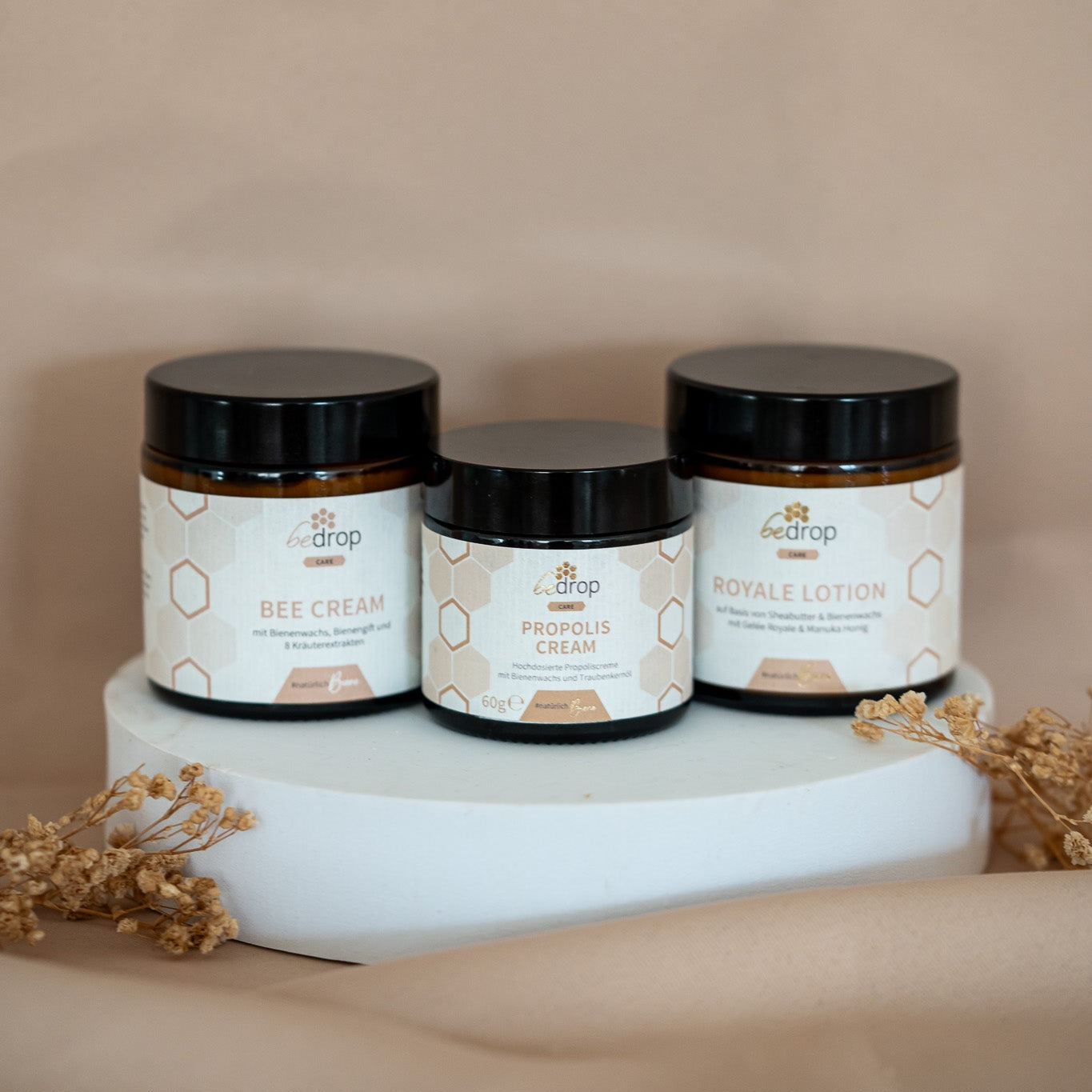 Hautpflege-Set | Bee Cream (Bienengiftsalbe) + Propolis Cream (Propolis Salbe) + Royale Lotion (Körperlotion)
