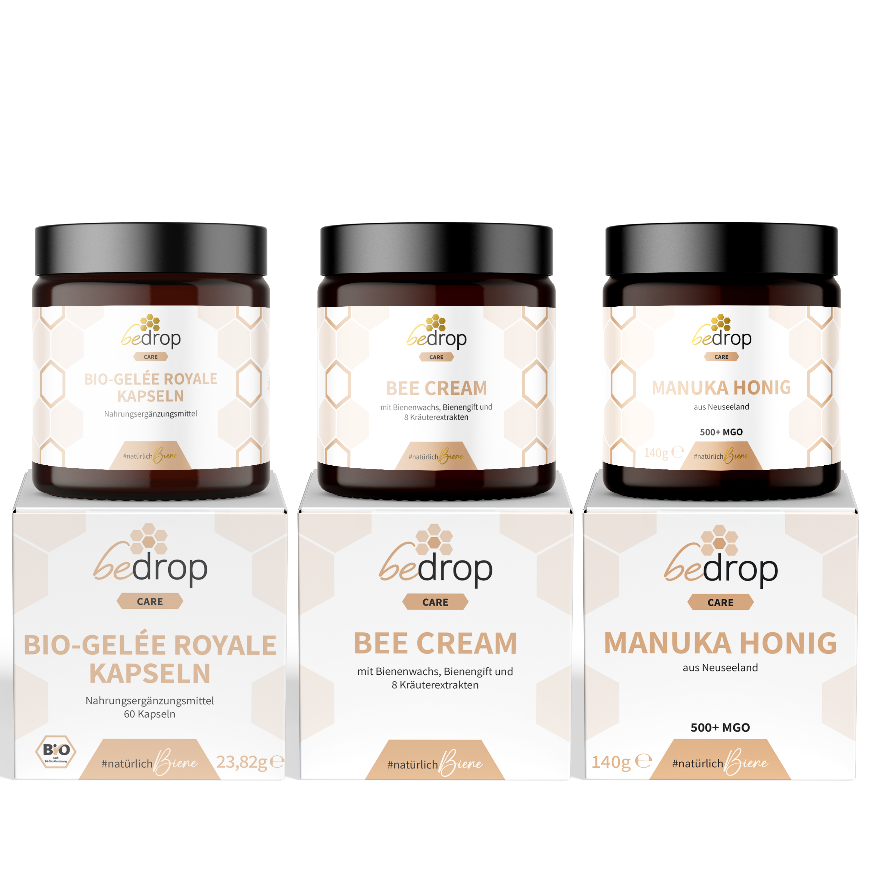 Pro Senior Set | Manuka Honig MGO 500+, Bio Gelee Royal Kapseln & Bee Cream