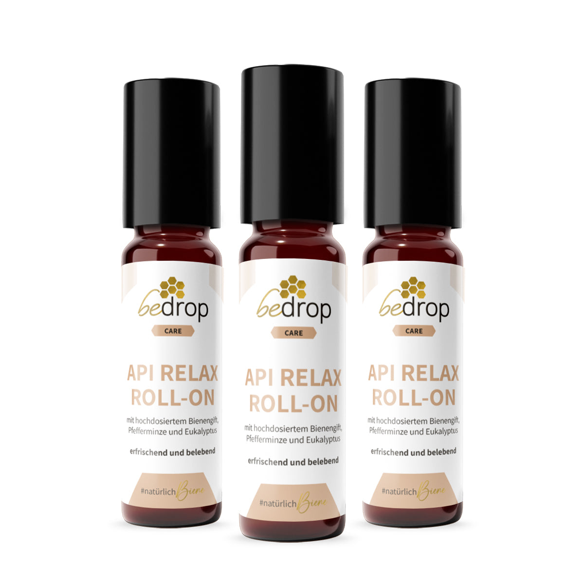 Vorteilsset: 3x Api Relax Roll-On mit hochdosiertem Bienengift, Pfefferminze und Eukalyptus - 10ml