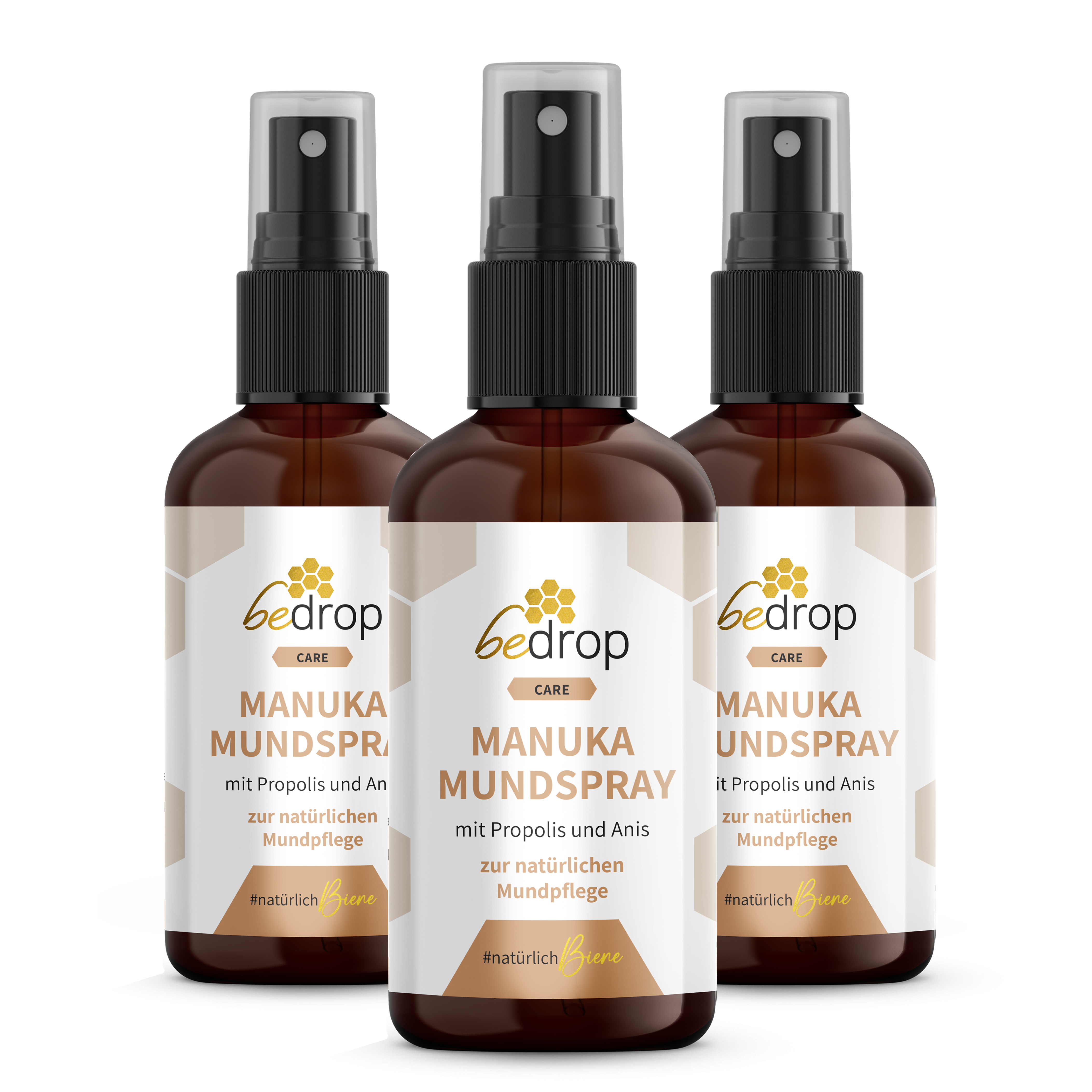 Vorteilsset: 3x Propolis Halsspray / Mundspray mit Manuka Honig & Anis - 30ml im 3er Set