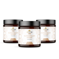 Vorteilsset: 3x Blütenpollenpulver / Bienenpollen - 60g (Blütenpollen gemahlen) im 3er Set
