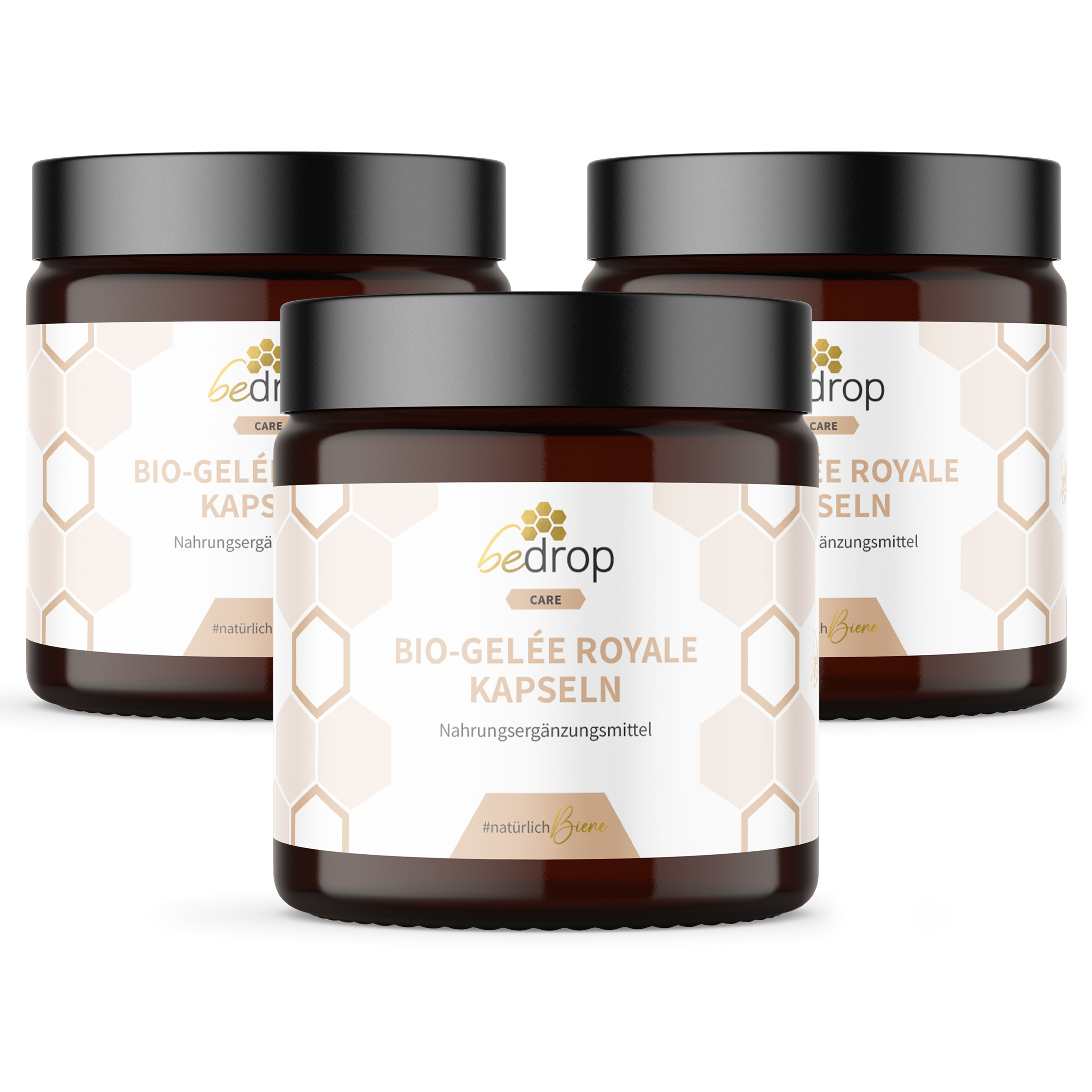 Vorteilsset: 3x Gelée Royale Kapseln (Bio-Zertifiziert) - 60 Kapseln im 3er Set