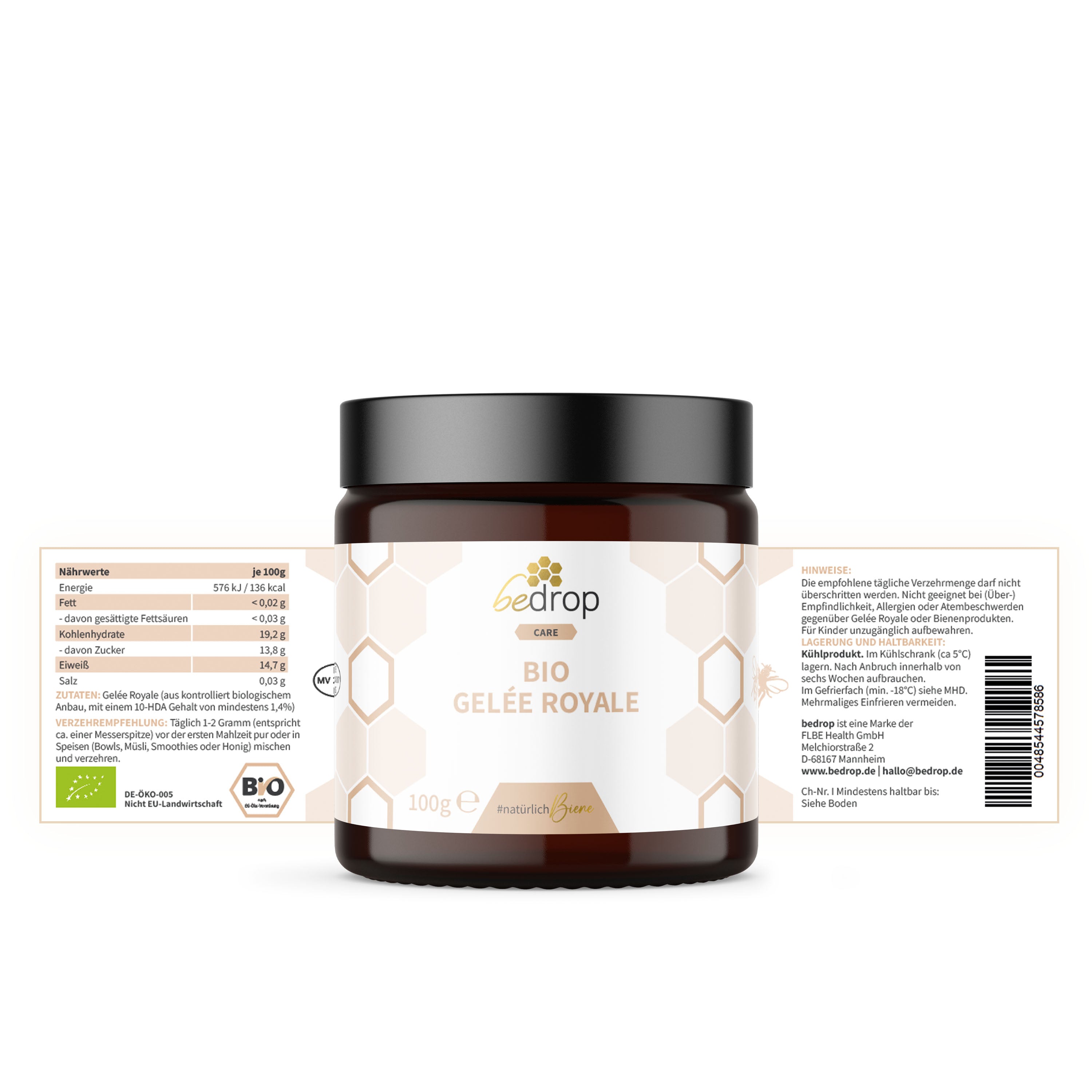 Bio Gelée Royale Frisch - 100g pur (Bio-Zertifiziert)