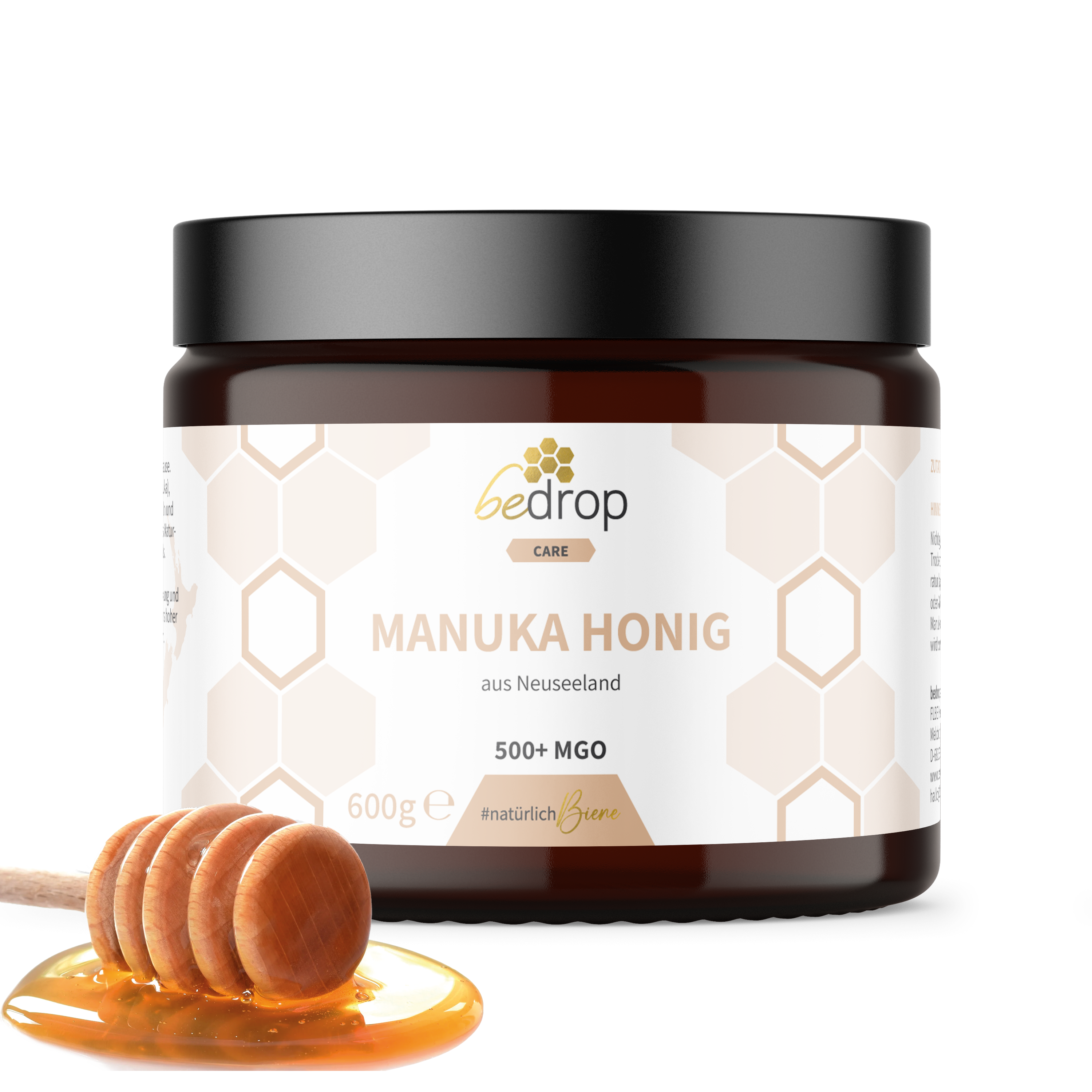 XXL Manuka Honig 600g mit MGO 500+ Vorratsglas