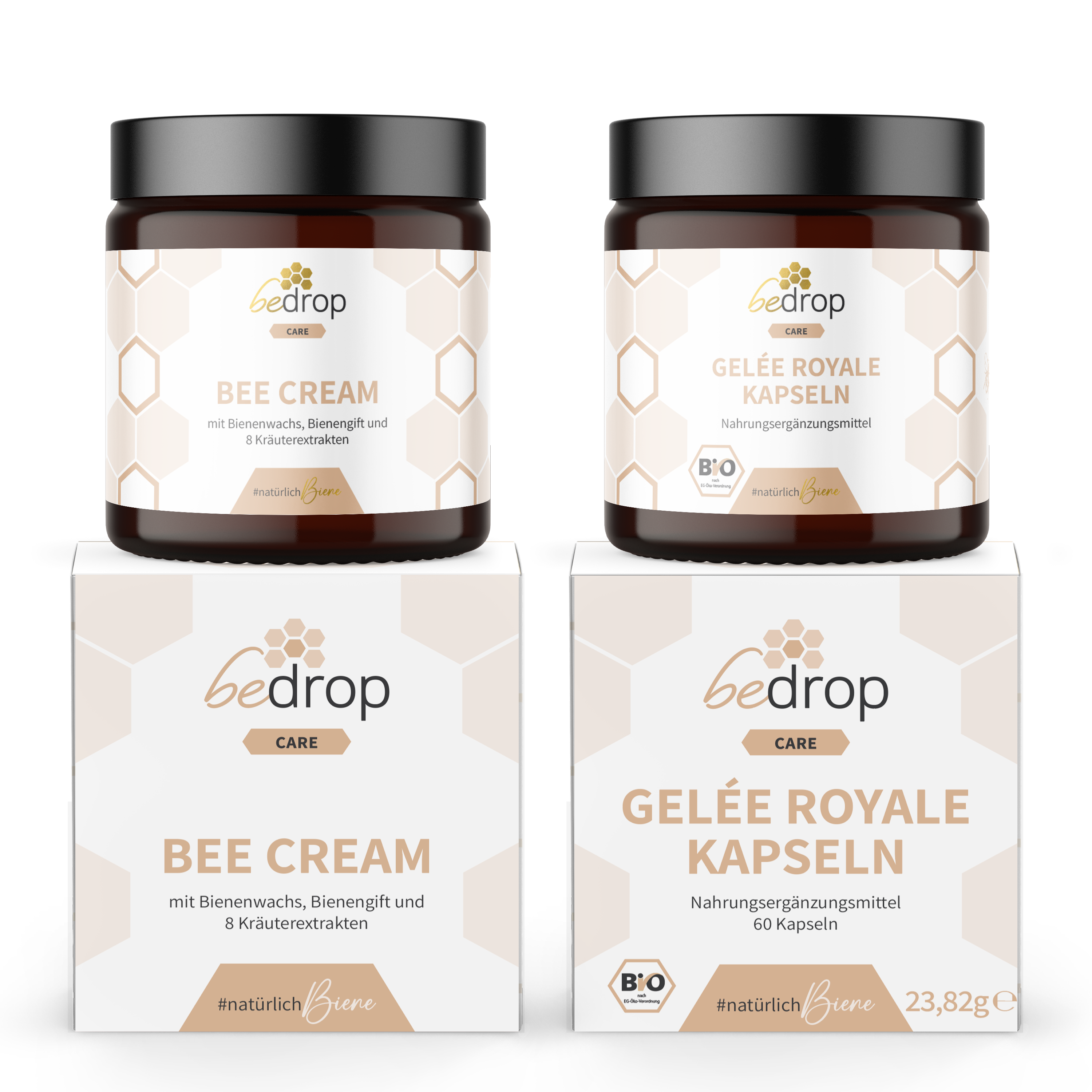 Wohlfühlset | Bee Cream (Bienengiftsalbe) + Gelée Royale Kapseln