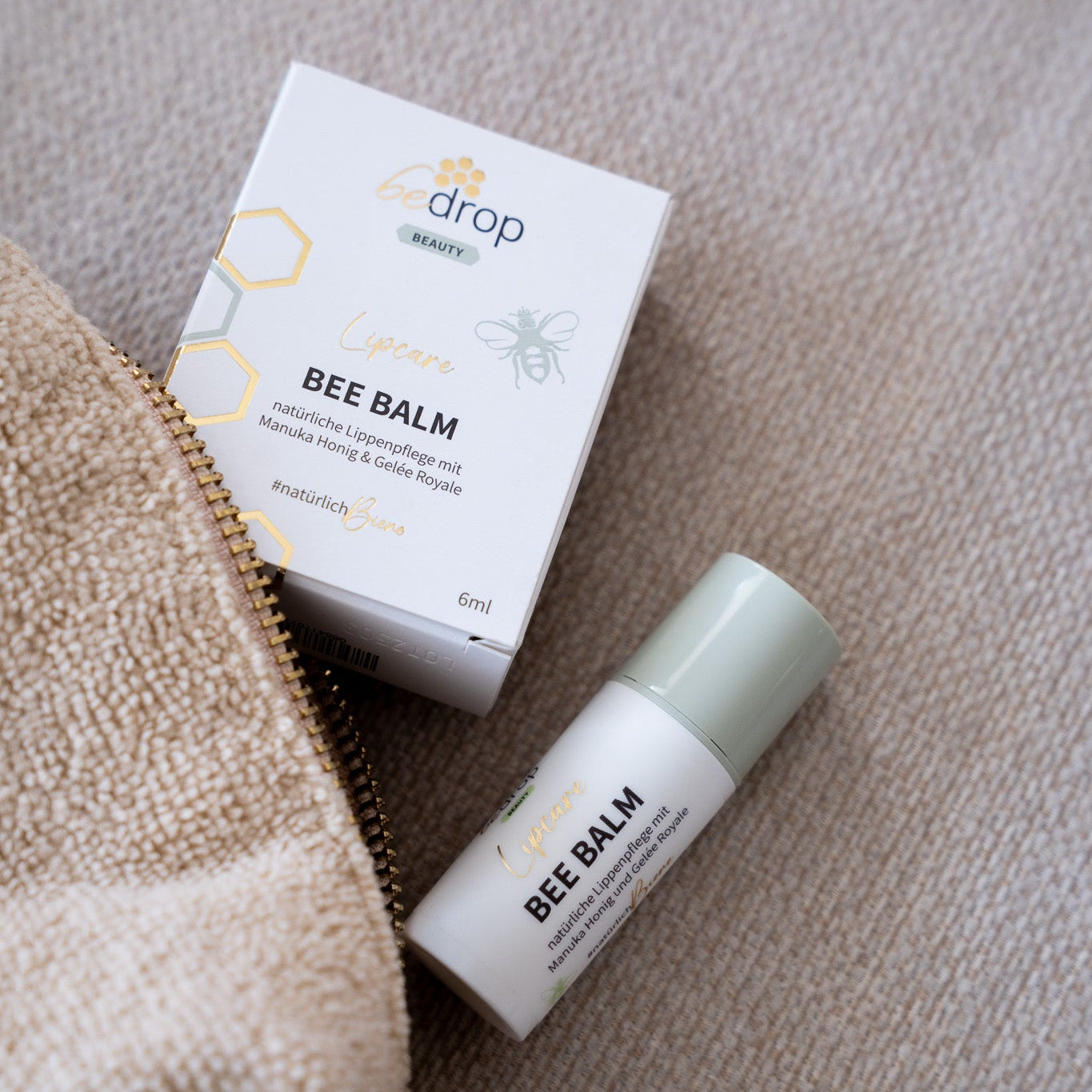 Vorteilsset: 3x Bee Balm - natürlicher Lippenbalsam mit Manuka Honig, Gelée Royale & Retinol
