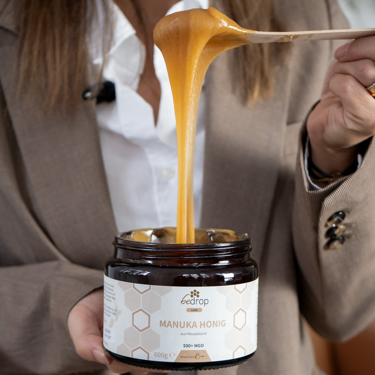 XXL Manuka Honig 600g mit MGO 500+ Vorratsglas