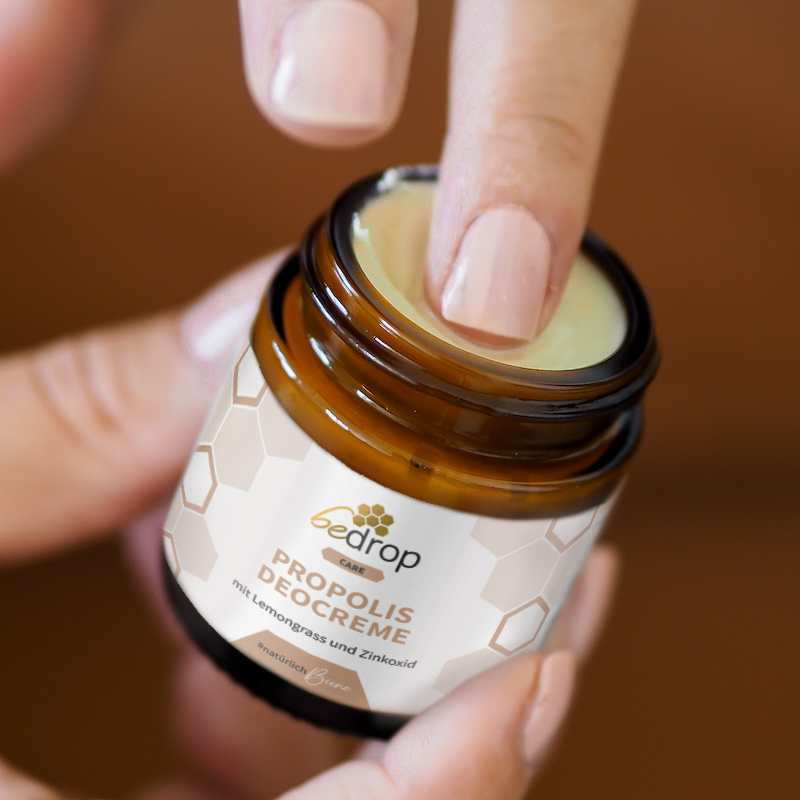 Vorteilsset: 3x Propolis Deocreme / Festes Deo mit Lemongrass -  30ml im 3er Set