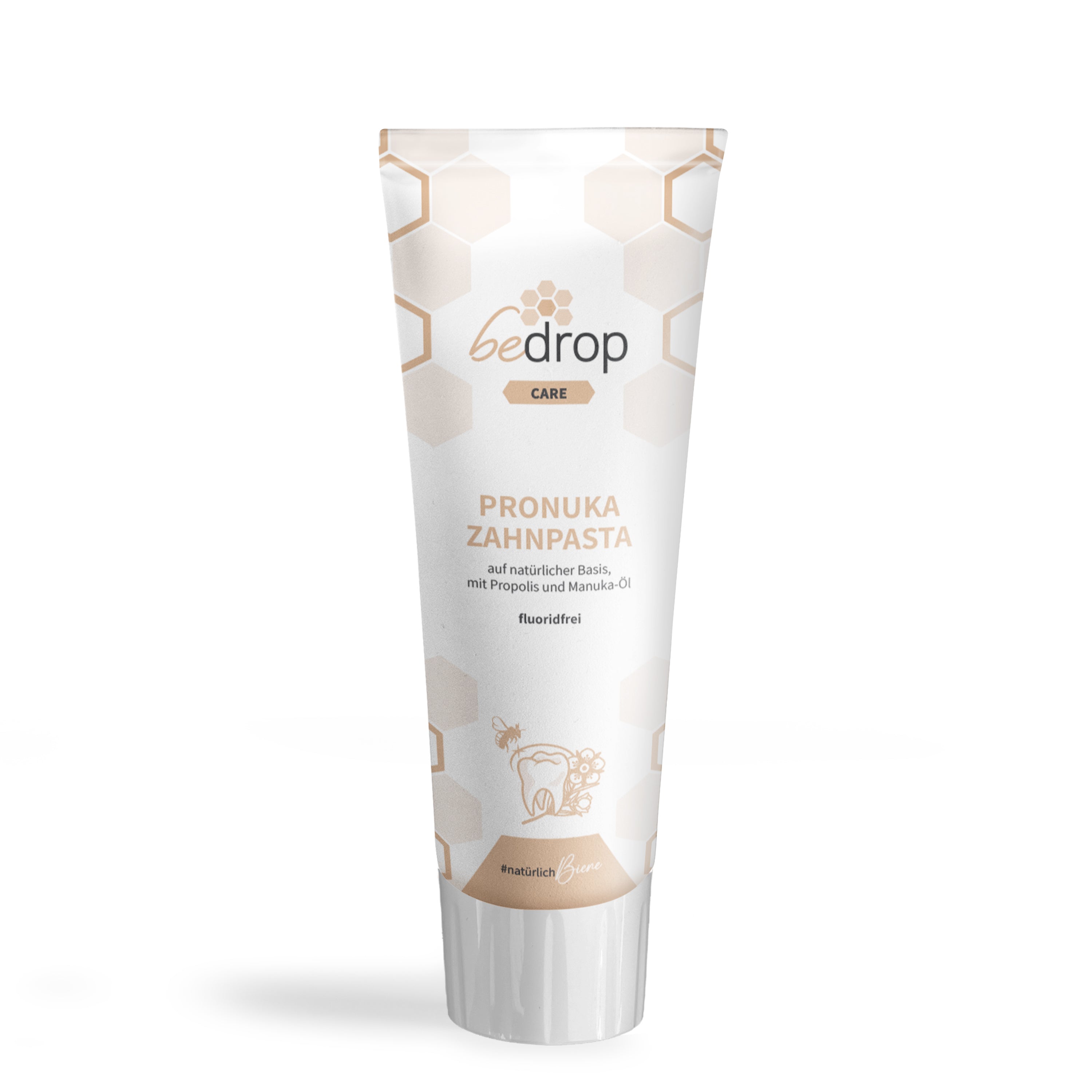 Pronuka Zahnpasta / Zahncreme mit Propolis & Manuka-Öl, fluoridfrei & natürlich - 75ml
