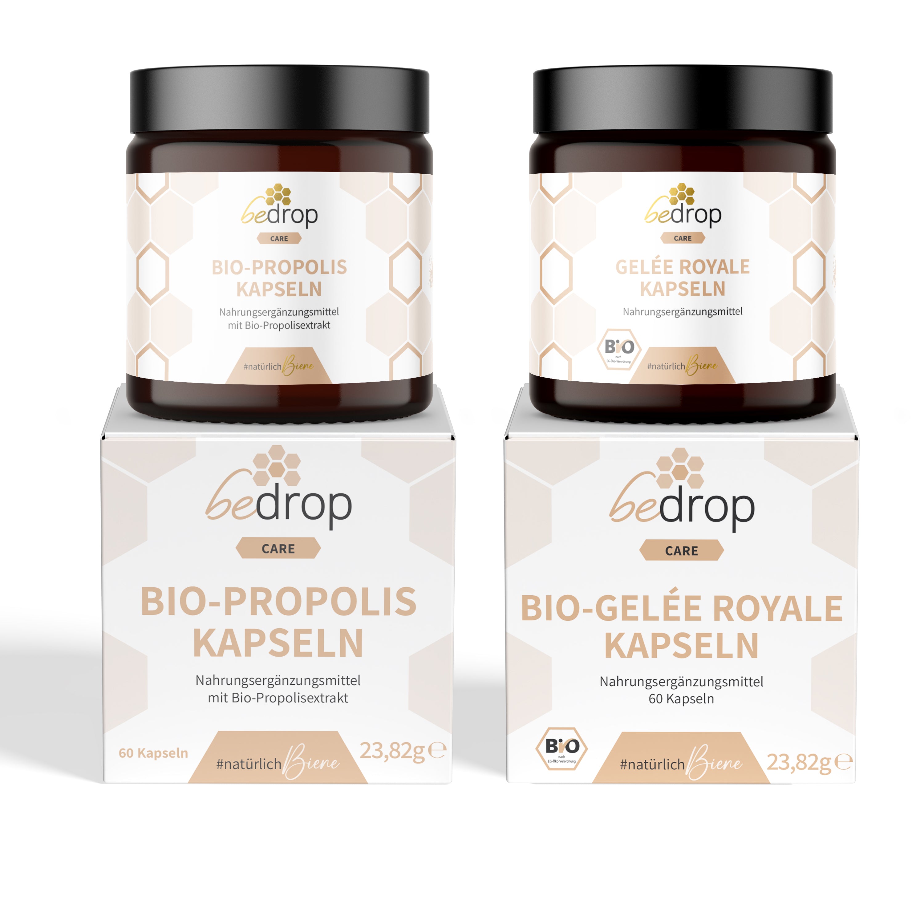 Propolis & Gelée Royale Kapseln im Set | 2x 60 Kapseln (100% Imker-Qualität)