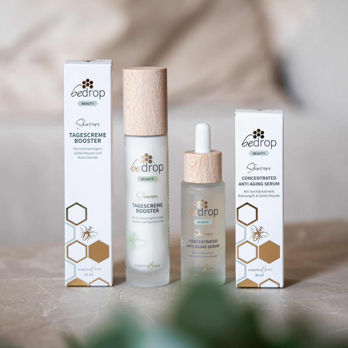 Skin Care Set | CONCENTRATED Anti-Aging Serum & Tagescreme Gesichtscreme Booster